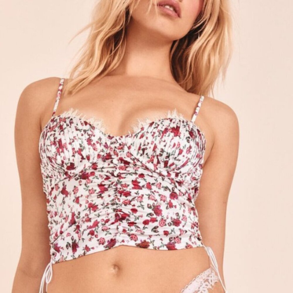 New! For Love And Lemons Melrose Bustier Camisole XL 51521